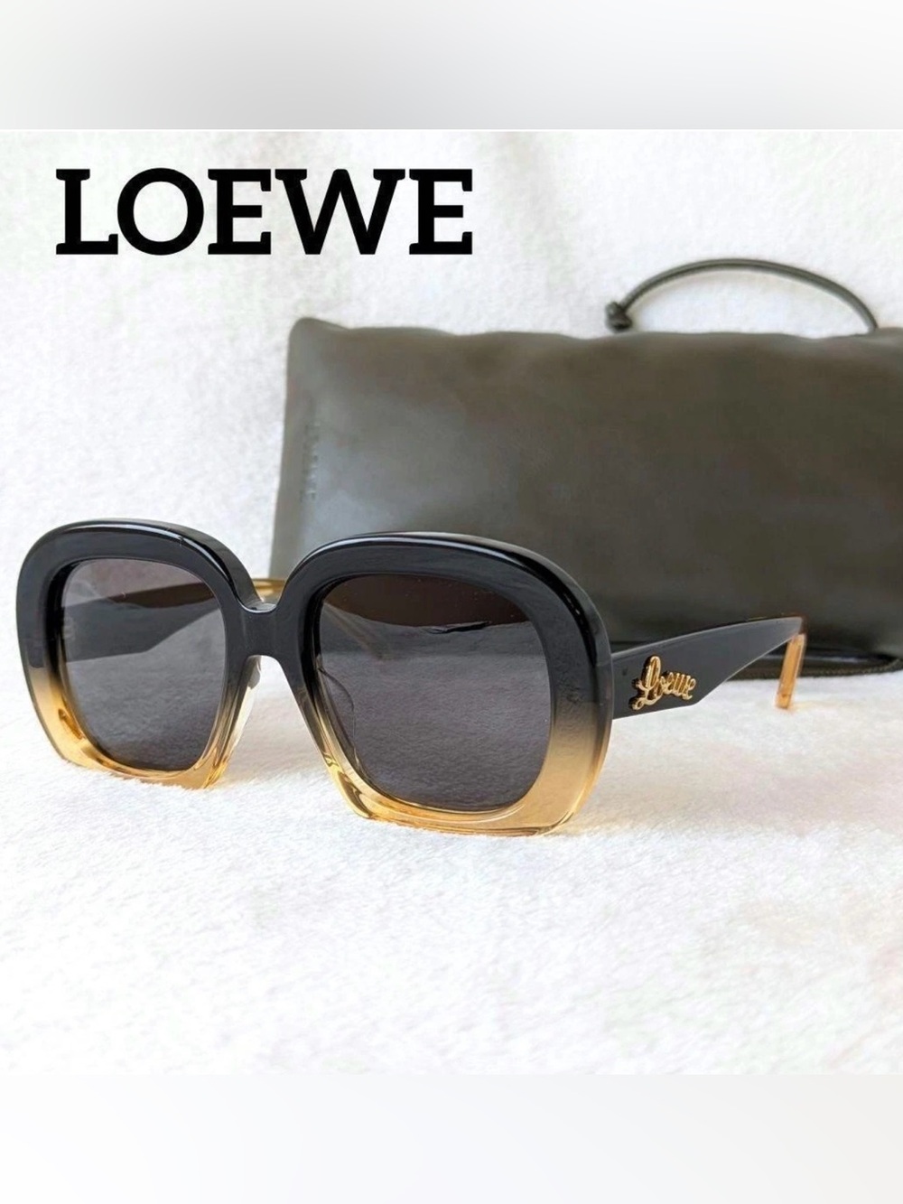 AUTHENTIC Loewe Sunglasses with Gold Logo